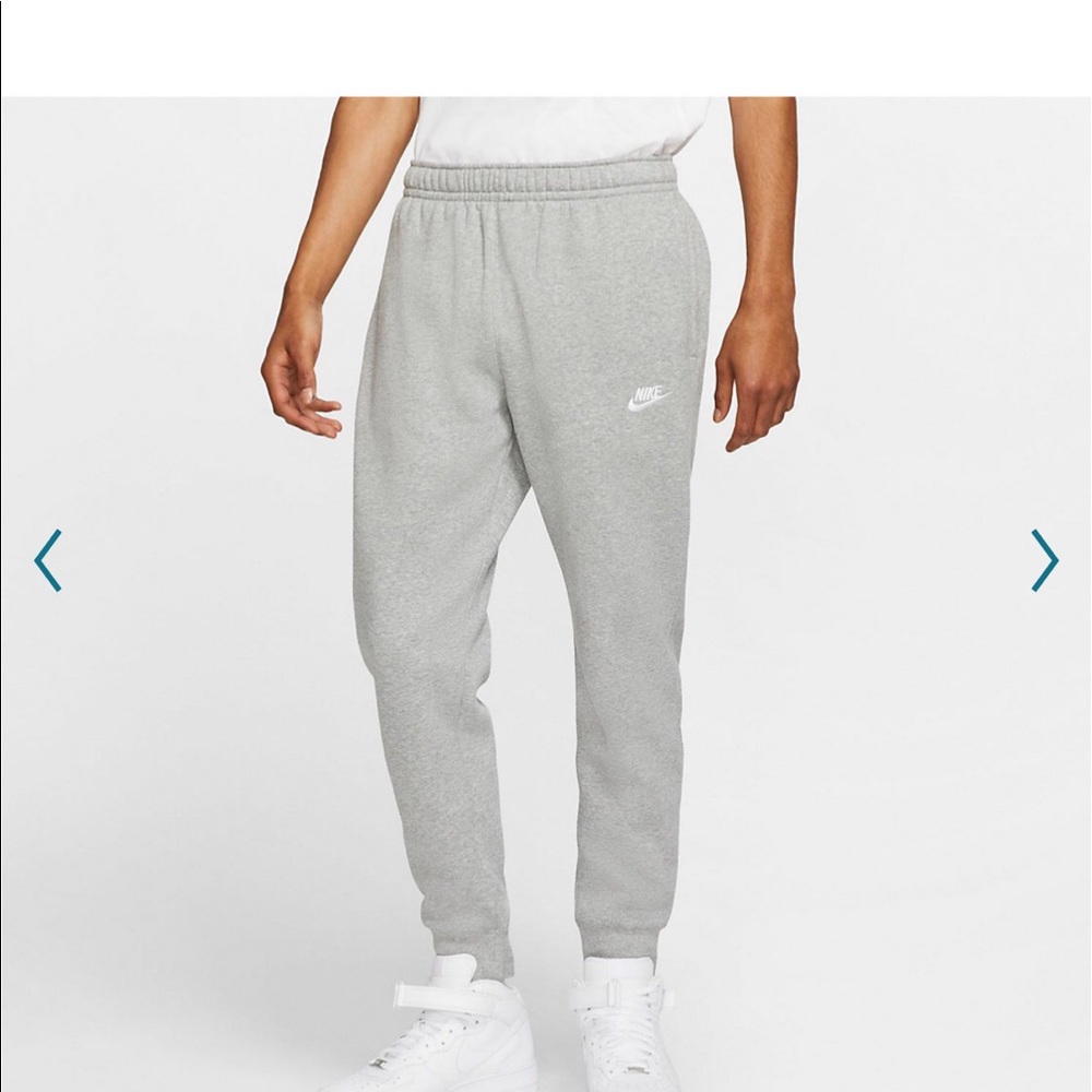 Grey Nike joggers